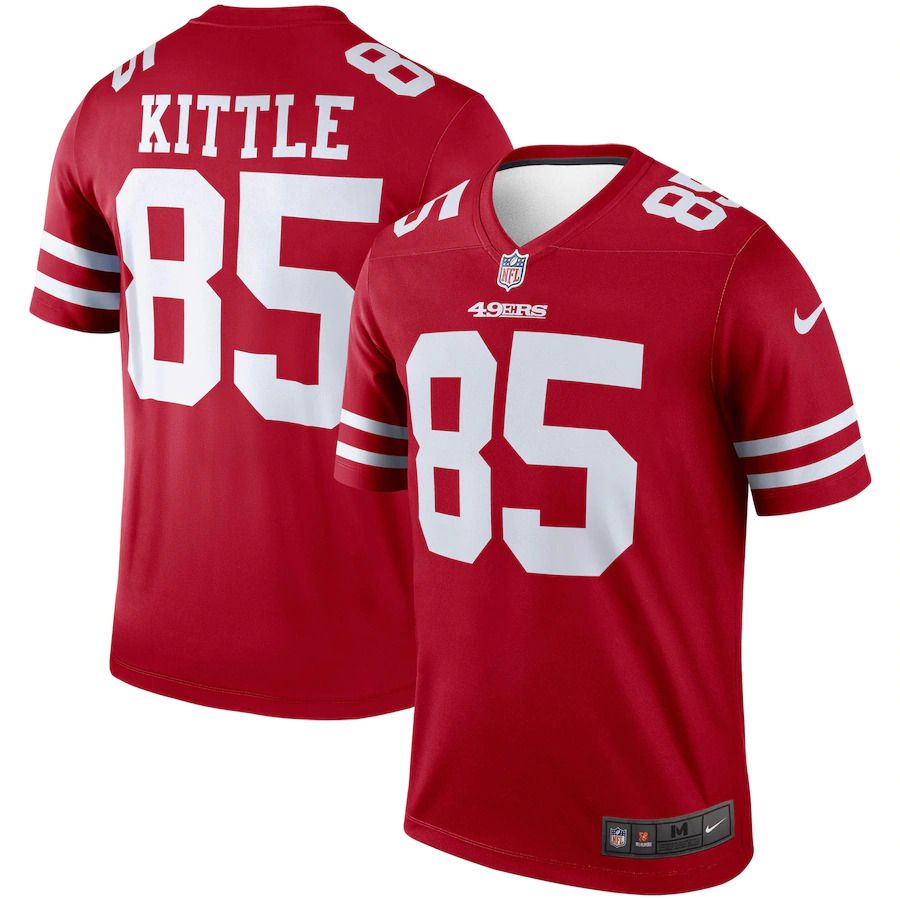 Men San Francisco 49ers #85 George Kittle Nike Scarlet Legend NFL Jersey->san francisco 49ers->NFL Jersey
